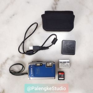 Digital Camera Olympus Tough Tg-610 Waterproof 14x Megapixel Blue